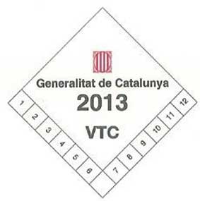 Las VTC irán identificadas con una pegatina en Cataluña