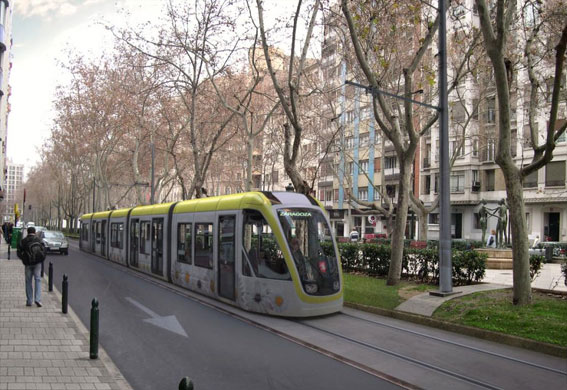 El tranvía, queja del sector en Zaragoza