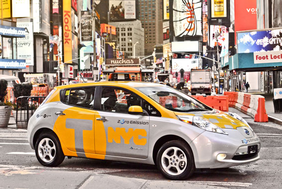 Programa piloto de taxis eléctricos en Nueva York