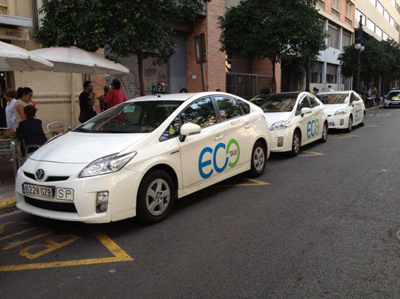 Nace un servicio de taxis “eco” en Valencia