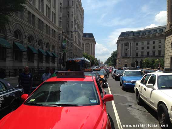 Taxis protestan en Washington D.C contra ‘apps’ disruptivas