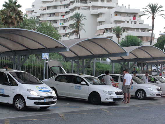 Bonificación para los taxis híbridos de Benalmádena