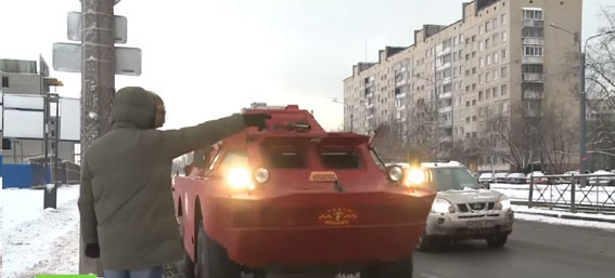 El tanque-taxi llega a Rusia