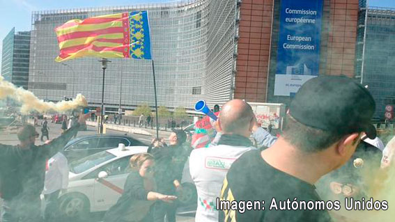 Protestas en Bruselas en defensa del sector