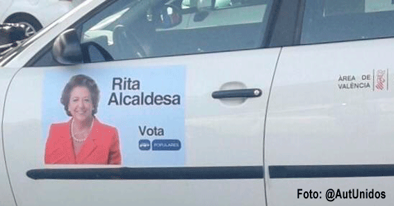 El PP valenciano también se sube al taxi en campaña