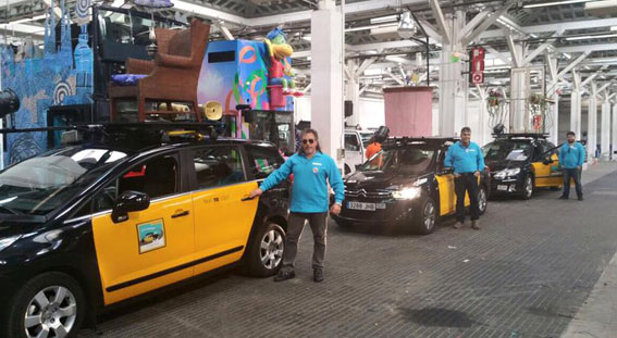 Tres taxis acompañarán a los Reyes Magos en Barcelona