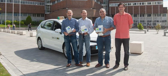 Taxistas colaboran para mejorar la calidad del aire en Pamplona