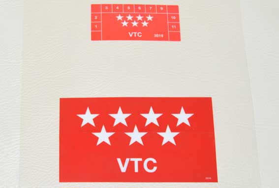 Transportes pegará los primeros distintivos para VTCs el 2N