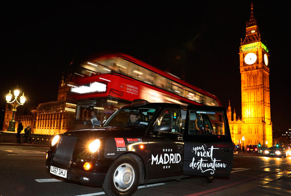 Madrid se promociona en el taxi de Londres