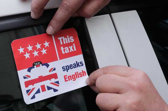 Cursos online de inglés para los taxistas de Madrid