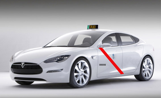 Tesla presenta a homologación su taxi para Madrid