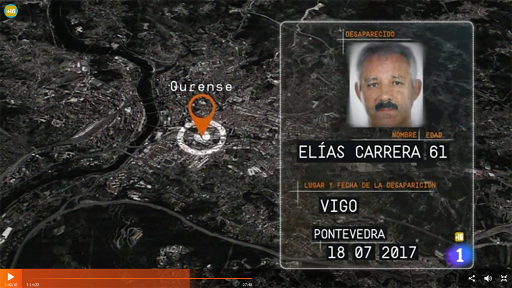 El programa Desaparecidos también busca a Elías Carrera