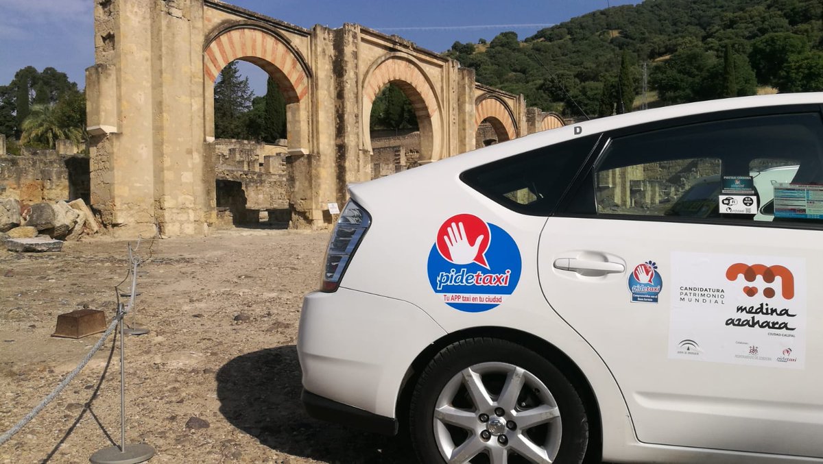 El taxi promociona Medina Azahara para Patrimonio de la Humanidad