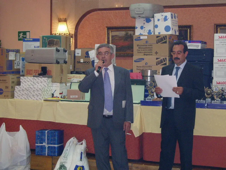 Aquí Hernández y Herrera, todavía en Radioteléfono, en la cena de 2004
