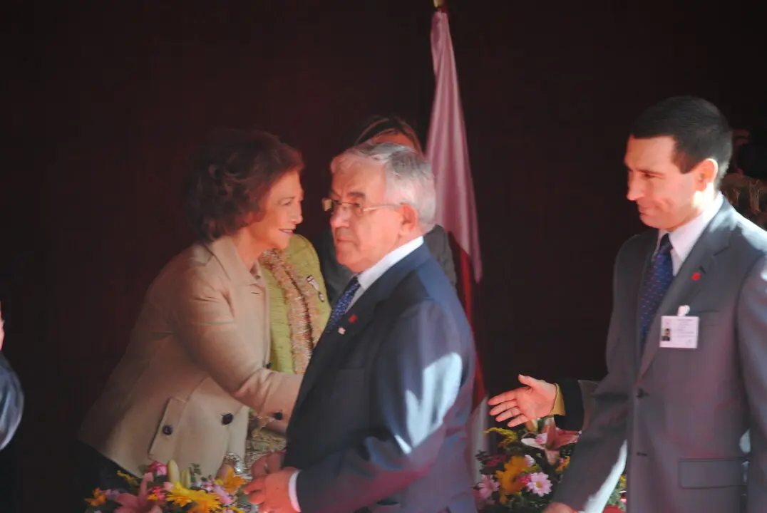 En 2010, durante El día de la banderita de La Cruz Roja, donde coincidió con la Reina Sofía