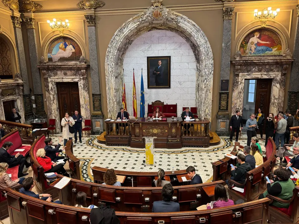 Pleno del Ayuntamiento de Valencia. Imagen: Ayto. de Valencia
