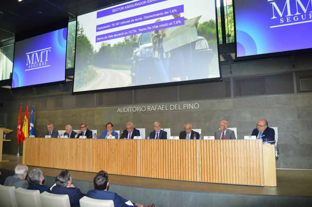 El Consejo de Administración de MMT Seguros durante la asamblea del 4 de junio