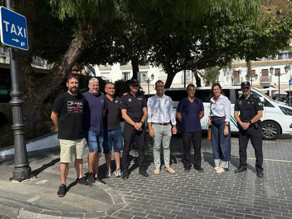 Integrantes de la Mesa del Taxi. Imagen: Ayto. de Mijas