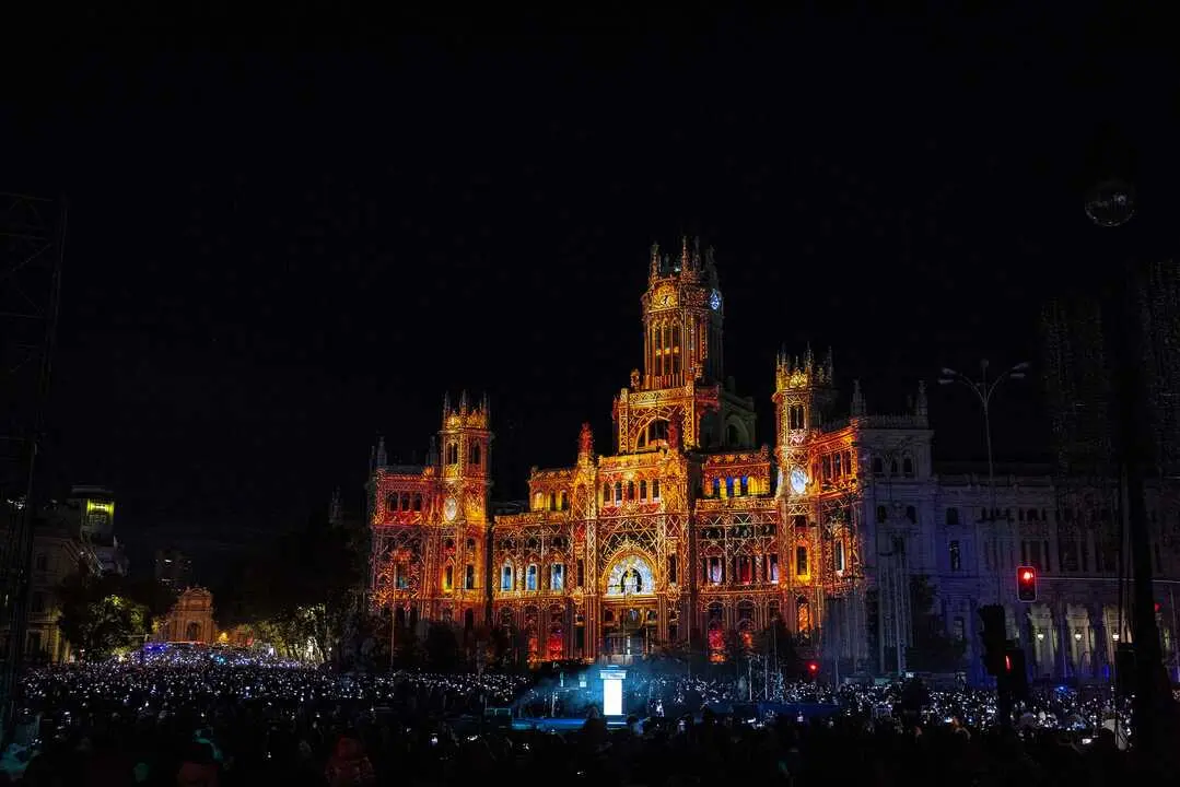 Videomapping proyectado en la fachada de Cibeles
 ©MIGUEL BERROCAL