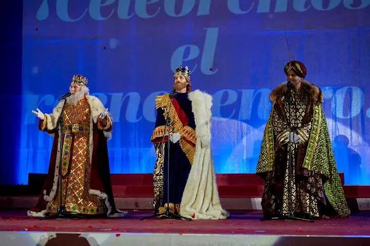 Imagen de los tres Reyes Magos. Ayuntamiento de Madrid.