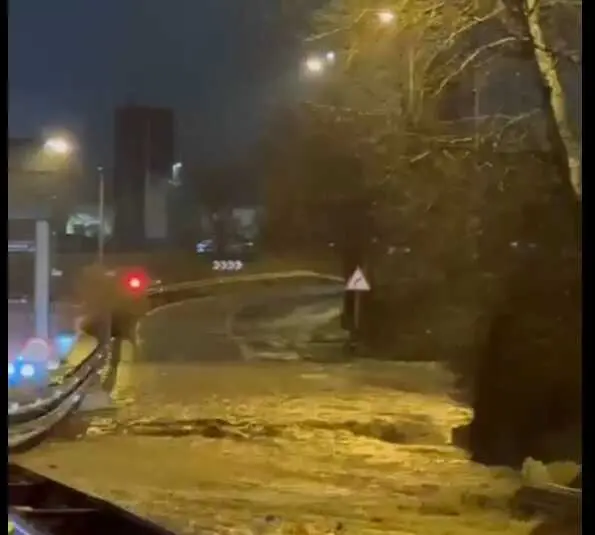 Inundaci&oacute;n zona aeropuerto de Barajas
