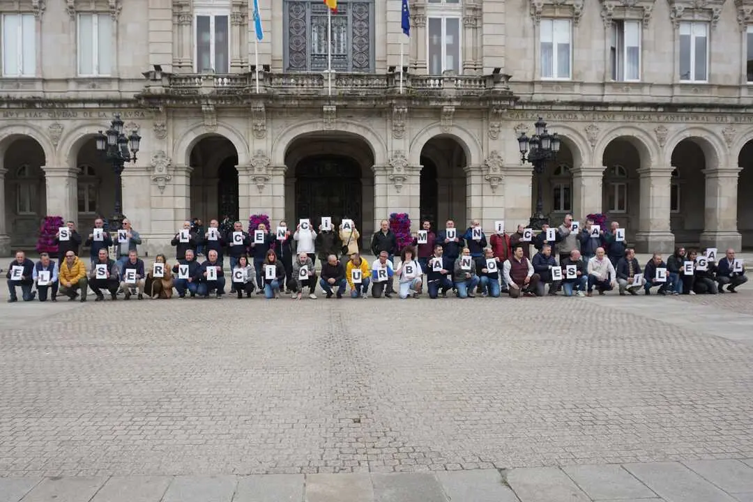 Protestas del taxi en A Coru&ntilde;a. Imagen X @PPCoruna