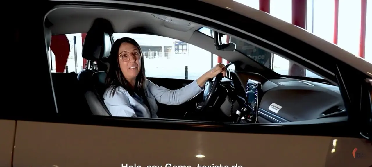 Gema, taxista de Madrid, en el v&iacute;deo lanzado por IFEMA