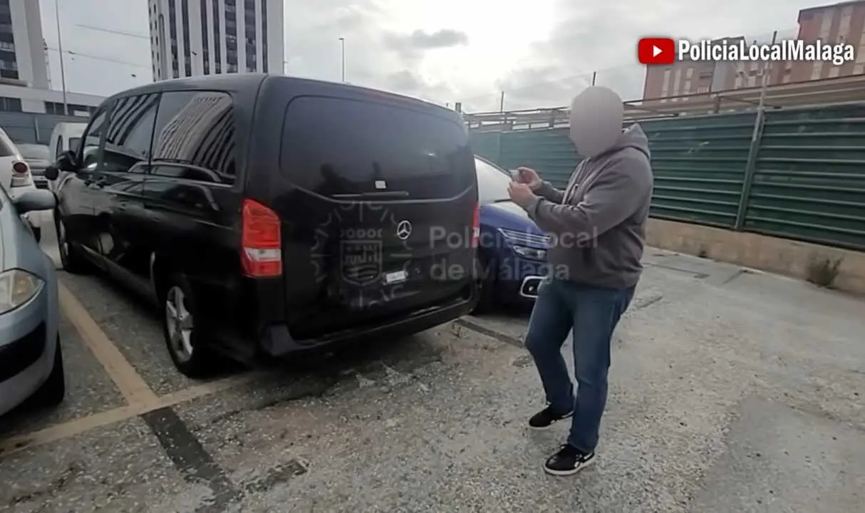 Operativo VTC en M&aacute;laga. Imagen: Polic&iacute;a Local de M&aacute;laga
