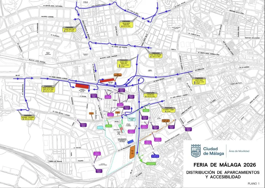 Plan de movilidad de la Feria de M&aacute;laga 2026