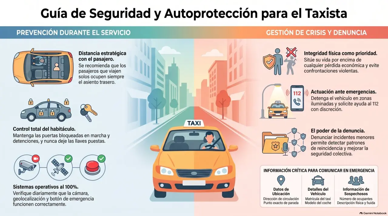 Gu&iacute;a de seguridad para taxistas