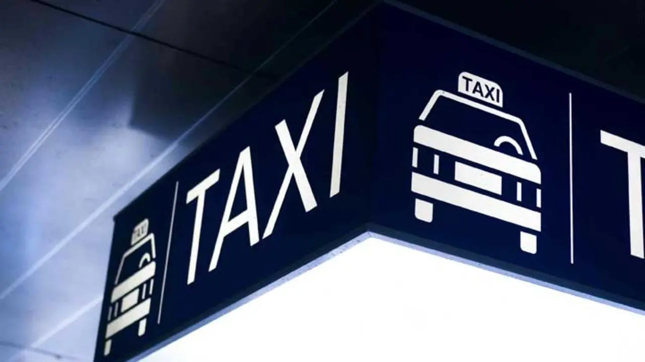 taxi, señal, indicador