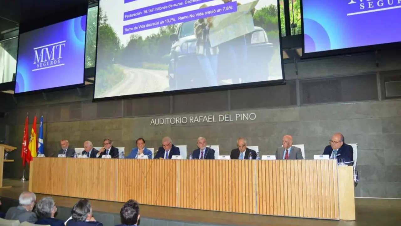 El Consejo de Administración de MMT Seguros durante la asamblea del 4 de junio