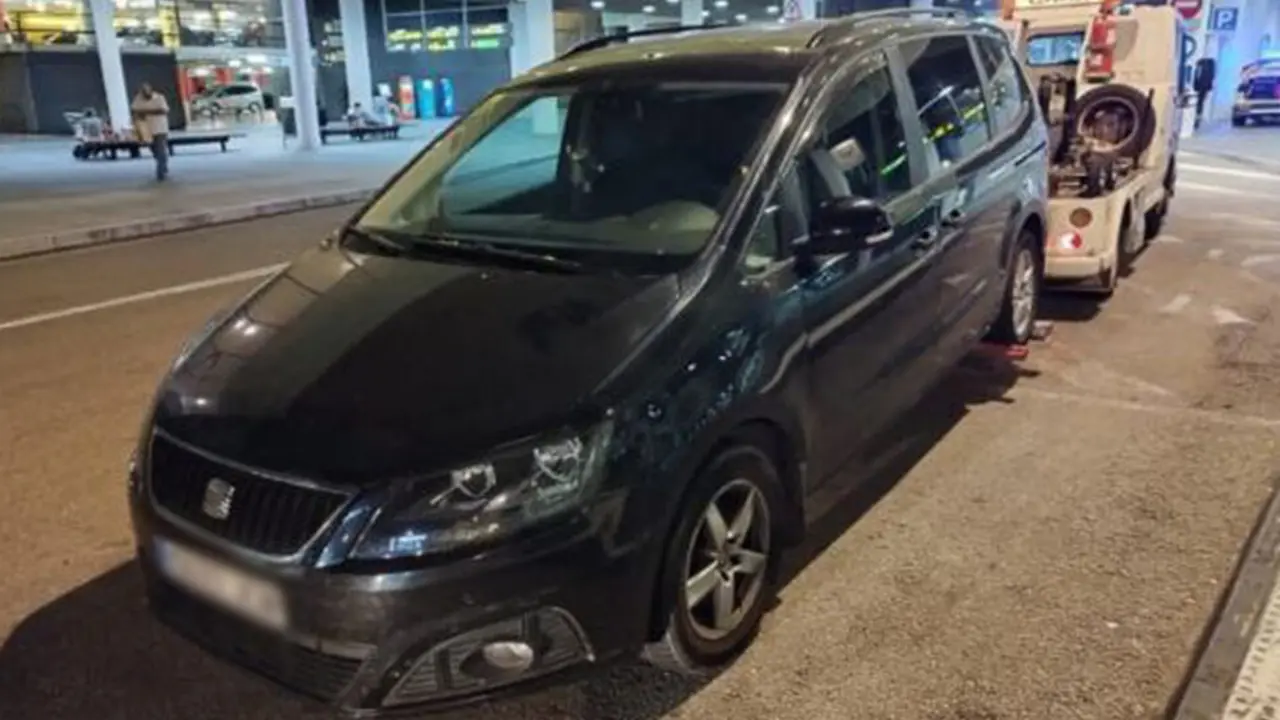 Vehículo inmovilizado por los Mossos d´Esquadra