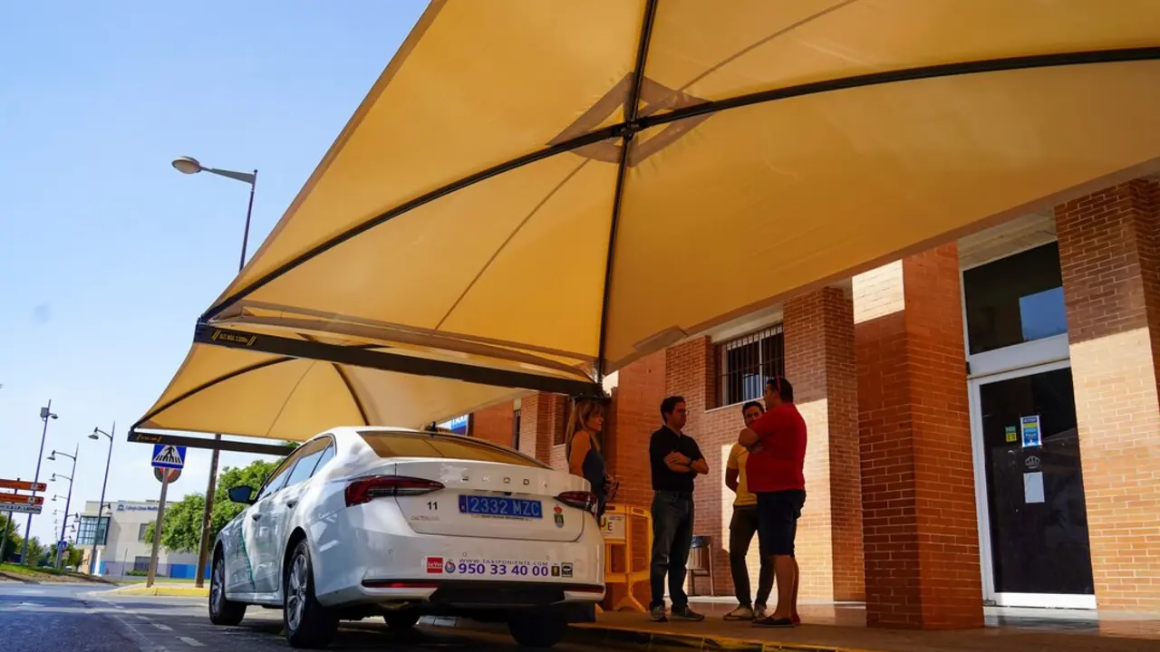 Nueva zona de sombra en El Ejido, Almería. Imagen Ayuntamiento El Ejido
