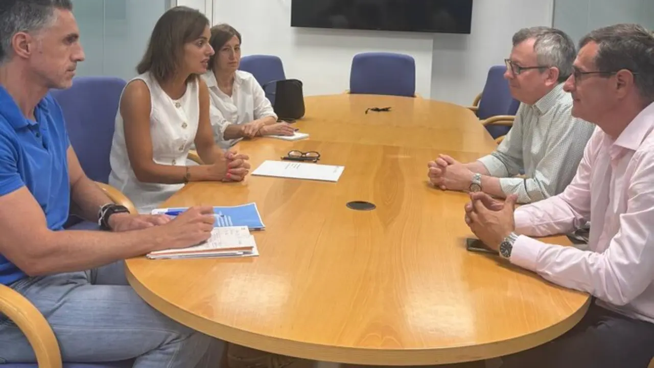 Reunión entre el presidente de Fegataxi, Ricardo Villamisar y la directora general de Movilidad, Judit Fontela