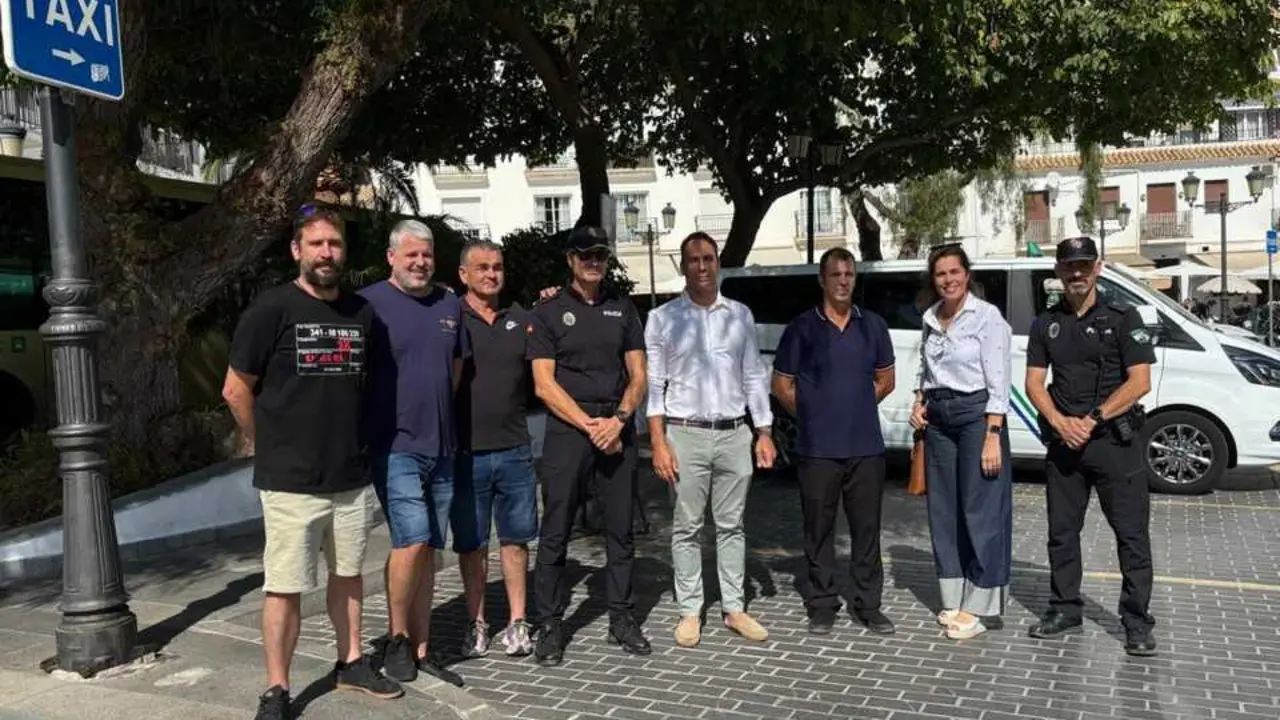Integrantes de la Mesa del Taxi. Imagen: Ayto. de Mijas
