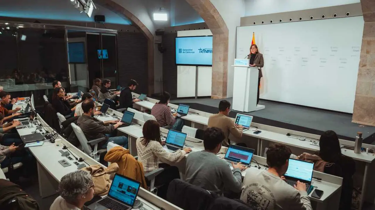 Sìlvia Paneque durante la rueda de prensa