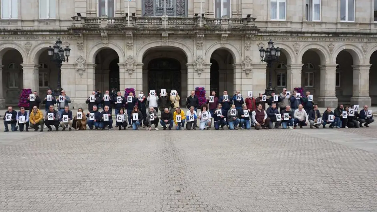 Protestas del taxi en A Coru&ntilde;a. Imagen X @PPCoruna