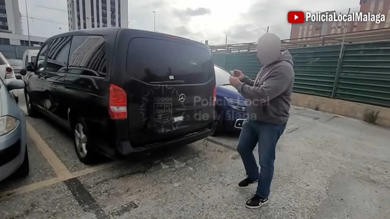 Operativo VTC en M&aacute;laga. Imagen: Polic&iacute;a Local de M&aacute;laga