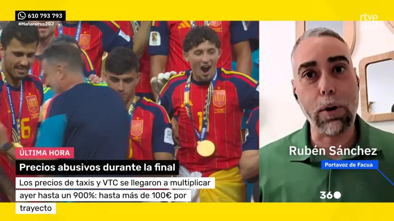 Captura del programa Ma&ntilde;aneros 360 de RTVE con el r&oacute;tulo que ha motivado la petici&oacute;n de rectificaci&oacute;n de AGATM