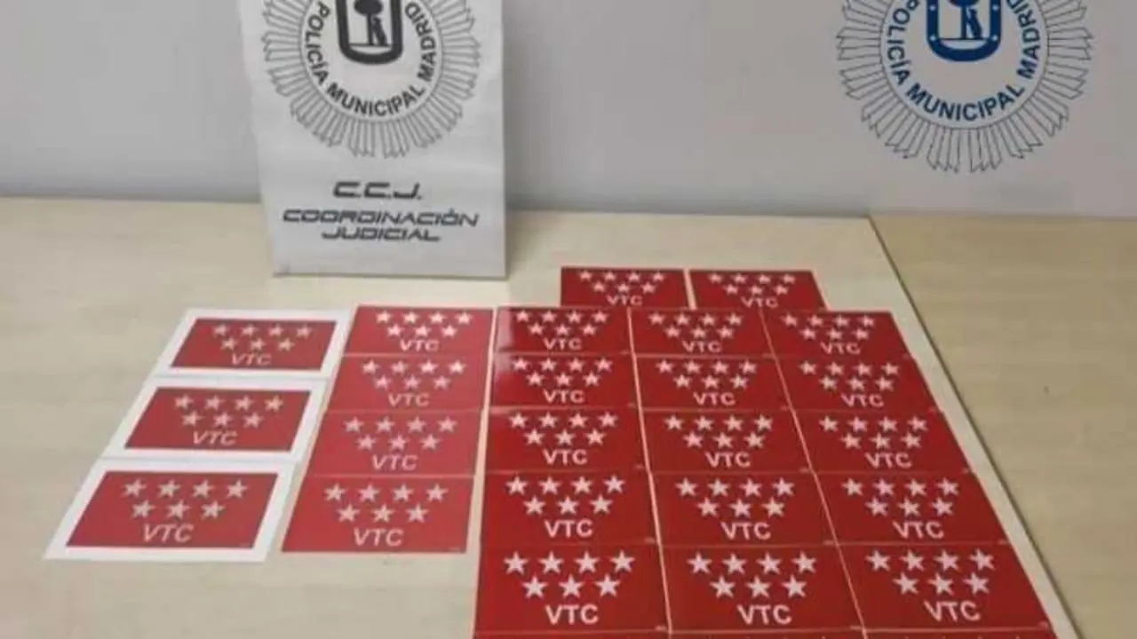 Distintivos VTC fraudulentos