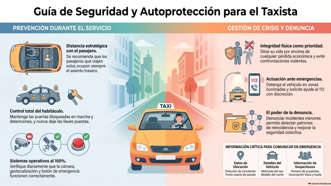 Gu&iacute;a de seguridad para taxistas
