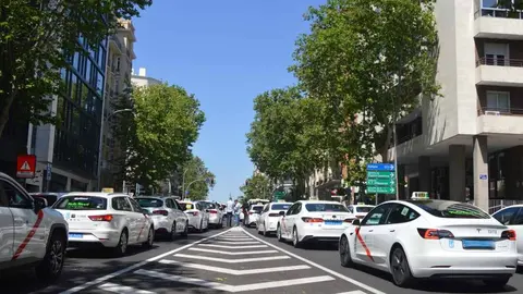 Durante tres horas y media, buena parte de Madrid estuvo colapsada por el taxi