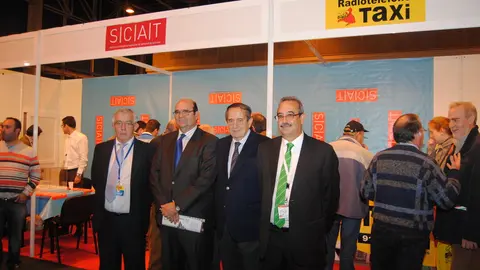 En una Feria del Taxi junto con Carlos Herrera, presidente entonces de SCAT