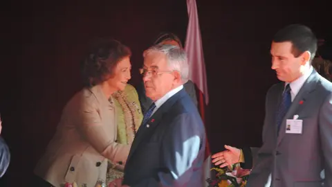 En 2010, durante El día de la banderita de La Cruz Roja, donde coincidió con la Reina Sofía