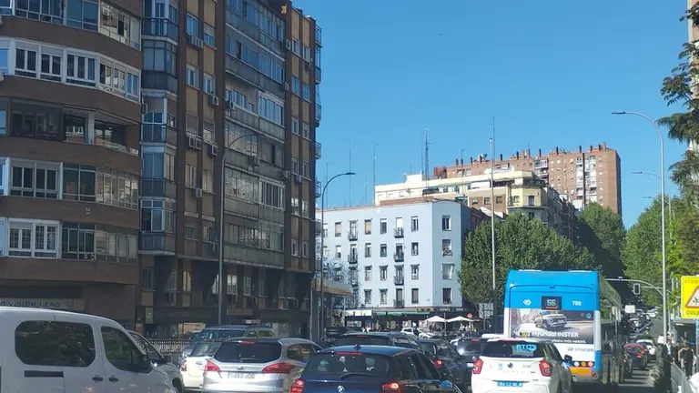 Así estaba Santa María de la Cabeza, en Madrid, durante las horas centrales del 28 de abril