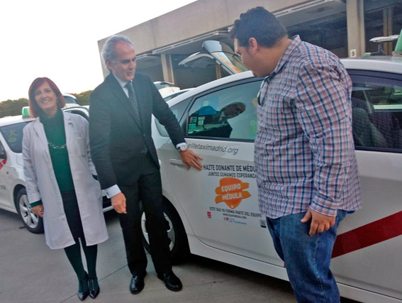 El taxi de Madrid promoverá la donación de médula