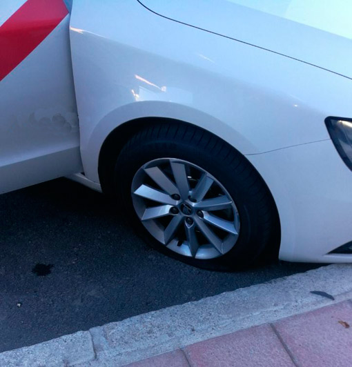 Saboteado el taxi del presidente de Élite Madrid
