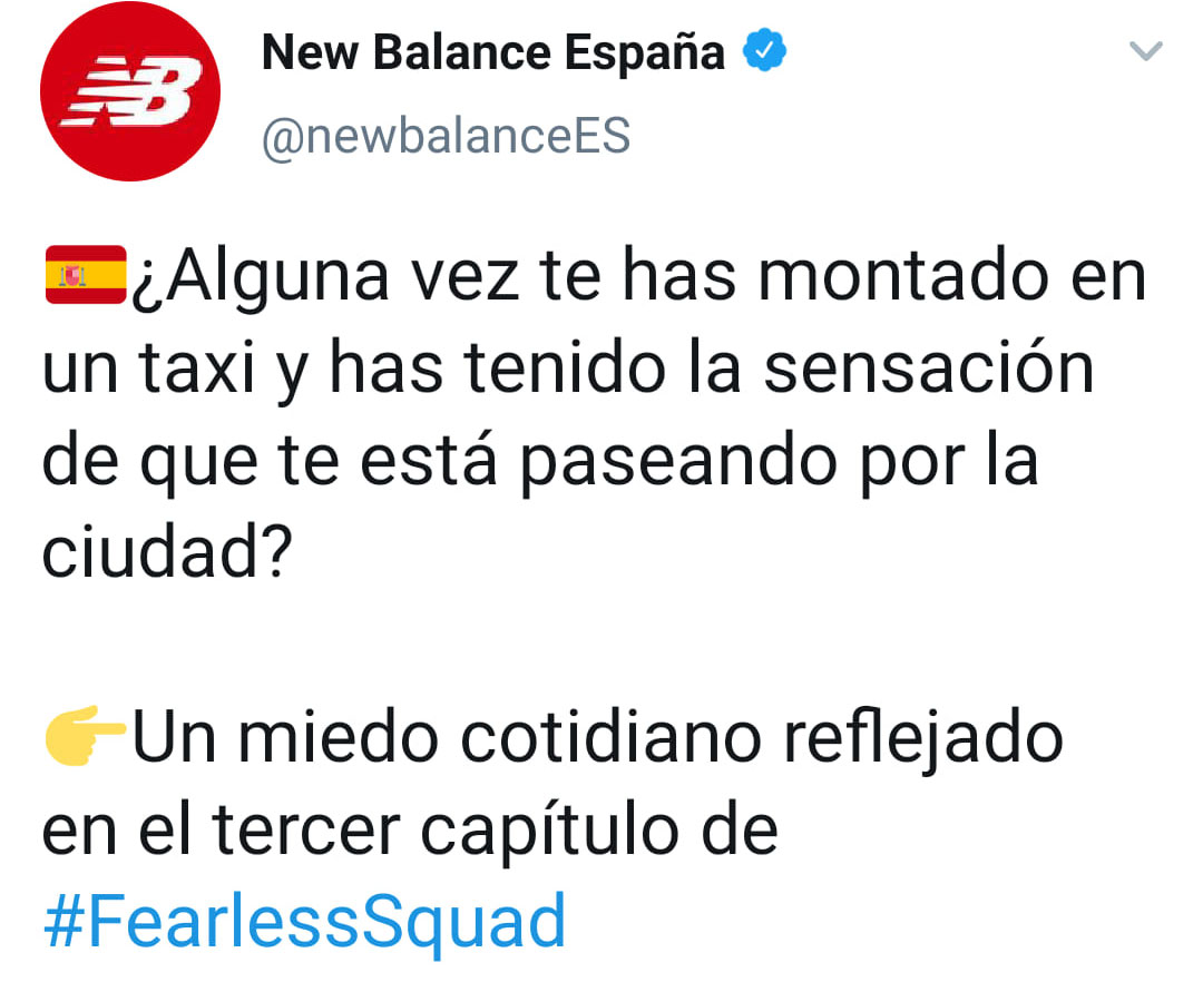 New Balance retira un vídeo tras las críticas del taxi