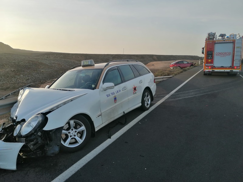 En estado crítico un taxista tras sufrir un accidente de tráfico